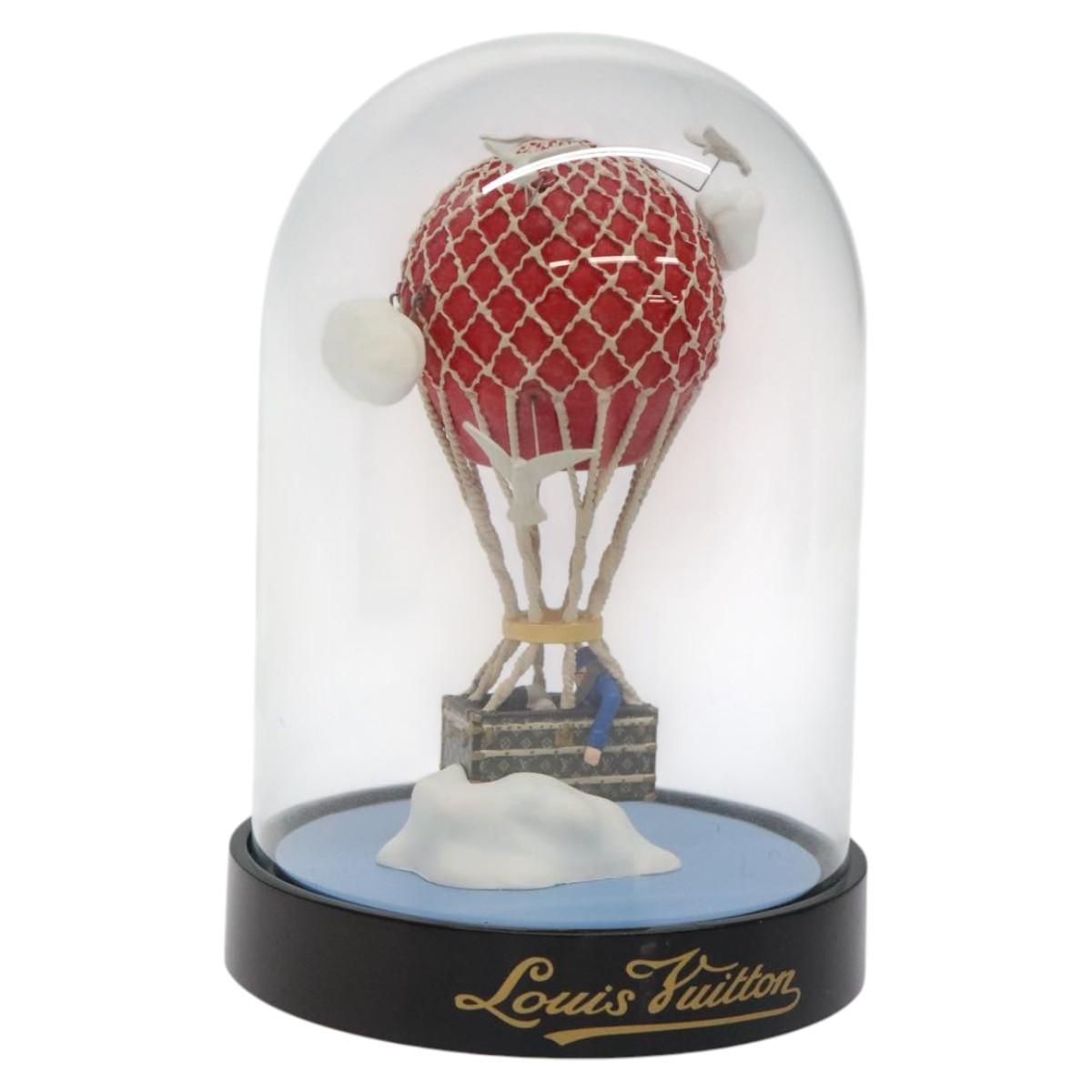 LOUIS VUITTON Snow Globe Balloon VIP Only Clear Red LV Auth 126353