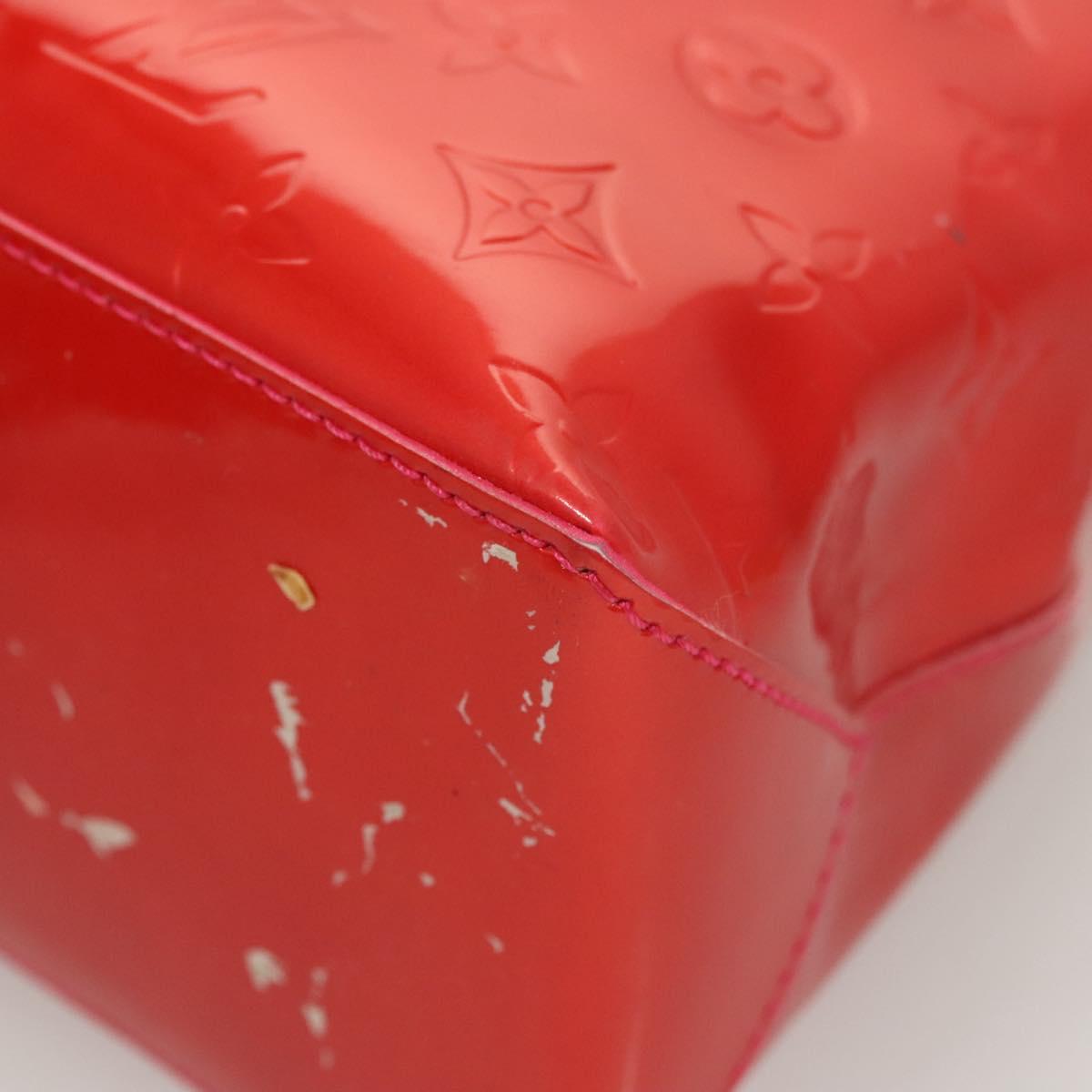 LOUIS VUITTON Monogram Vernis Wilshire PM Hand Bag Rose Pop M93643 Auth 126362