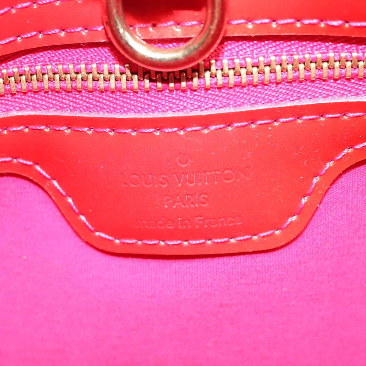LOUIS VUITTON Monogram Vernis Wilshire PM Hand Bag Rose Pop M93643 Auth 126362