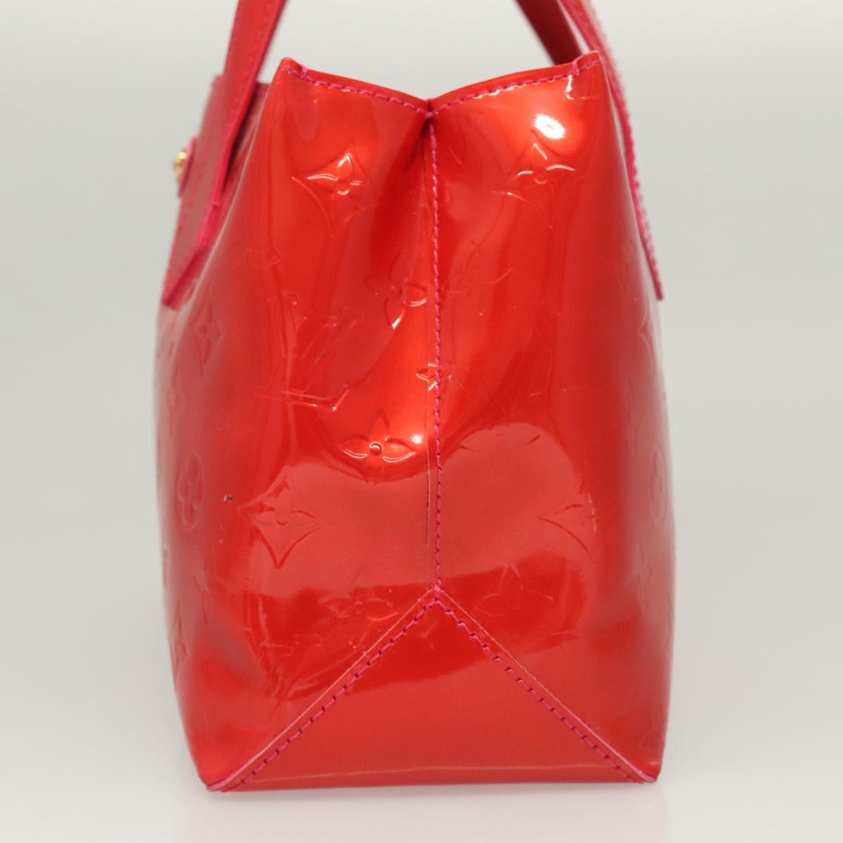 LOUIS VUITTON Monogram Vernis Wilshire PM Hand Bag Rose Pop M93643 Auth 126362