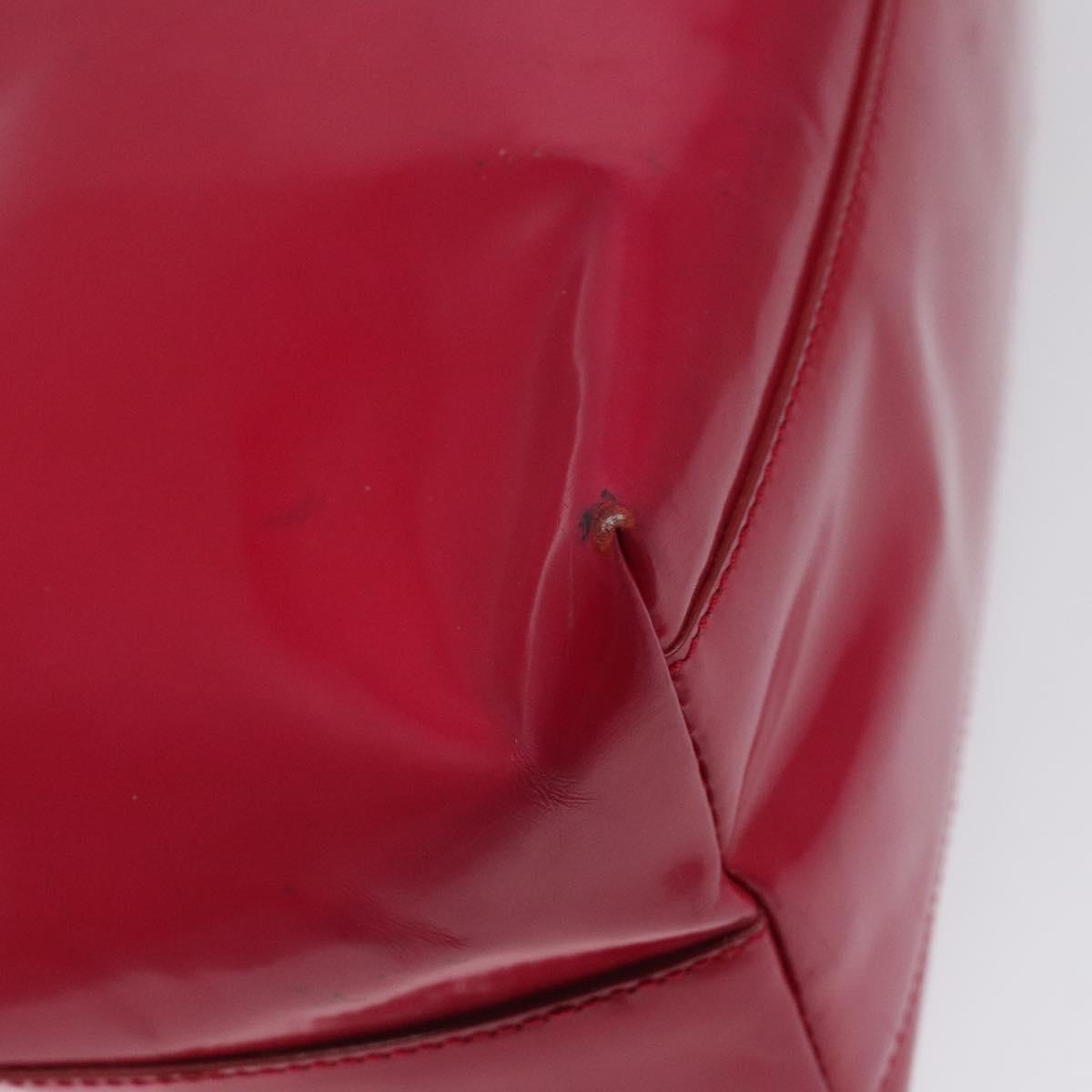 PRADA Shoulder Bag Enamel Pink Auth 126380