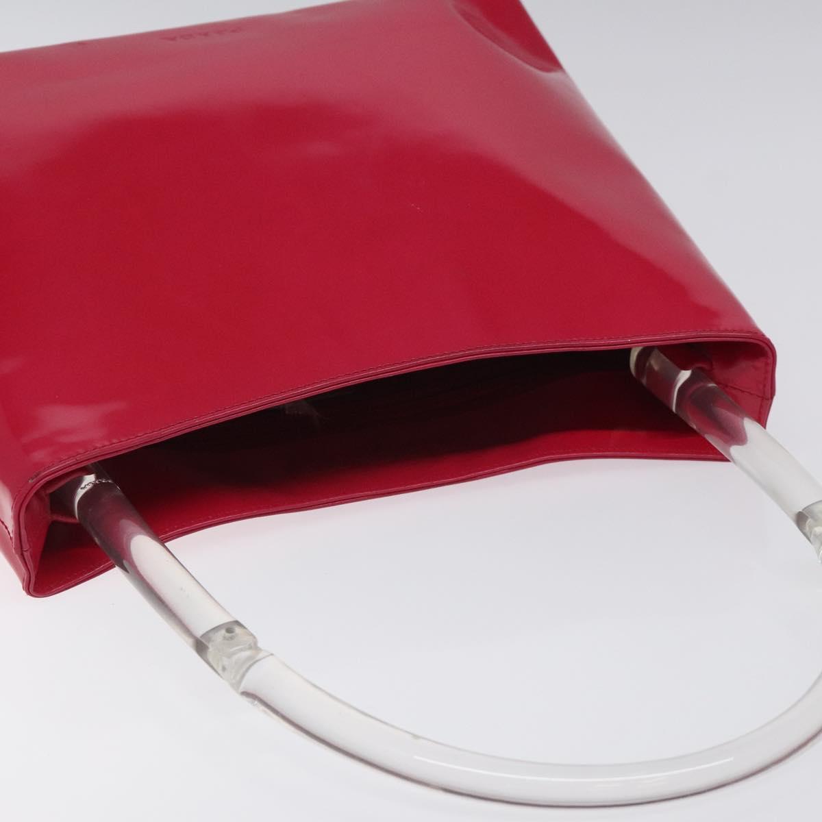 PRADA Shoulder Bag Enamel Pink Auth 126380