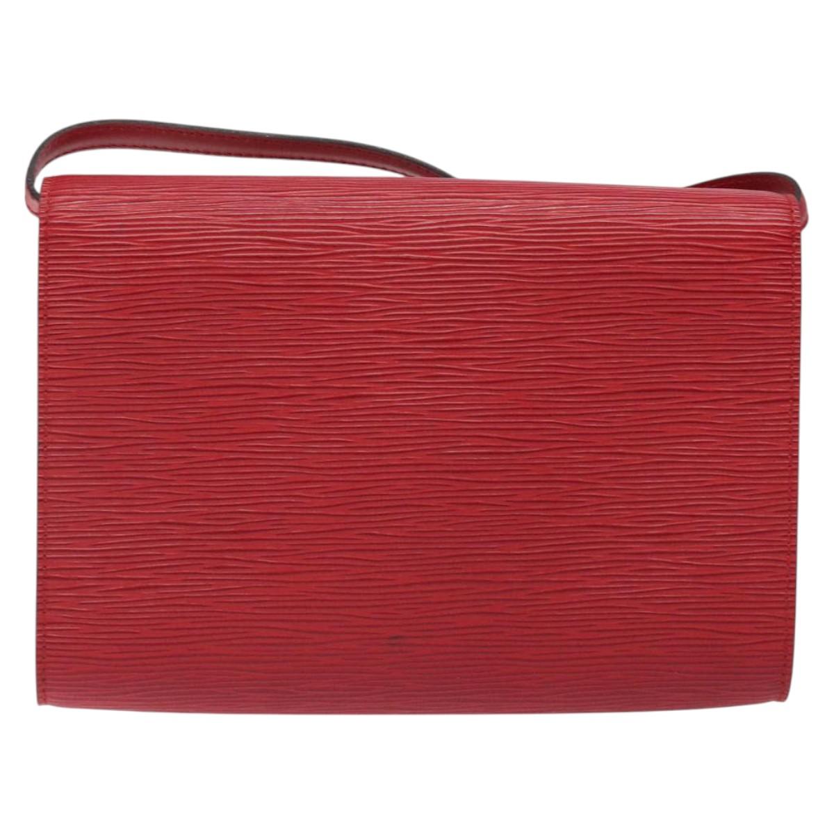 LOUIS VUITTON Epi Pochette Arche Shoulder Bag Red M52577 LV Auth 126417