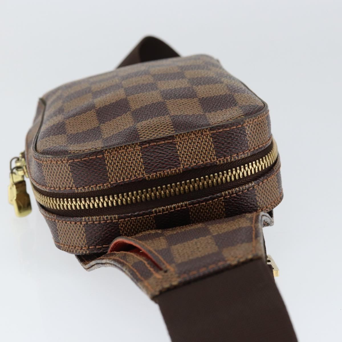 LOUIS VUITTON Damier Ebene Geronimos Shoulder Bag N51994 LV Auth 126424