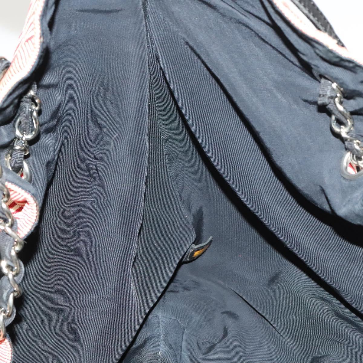 CHANEL Coco Cabas GM Tote Bag Canvas Gray Silver CC Auth 126427