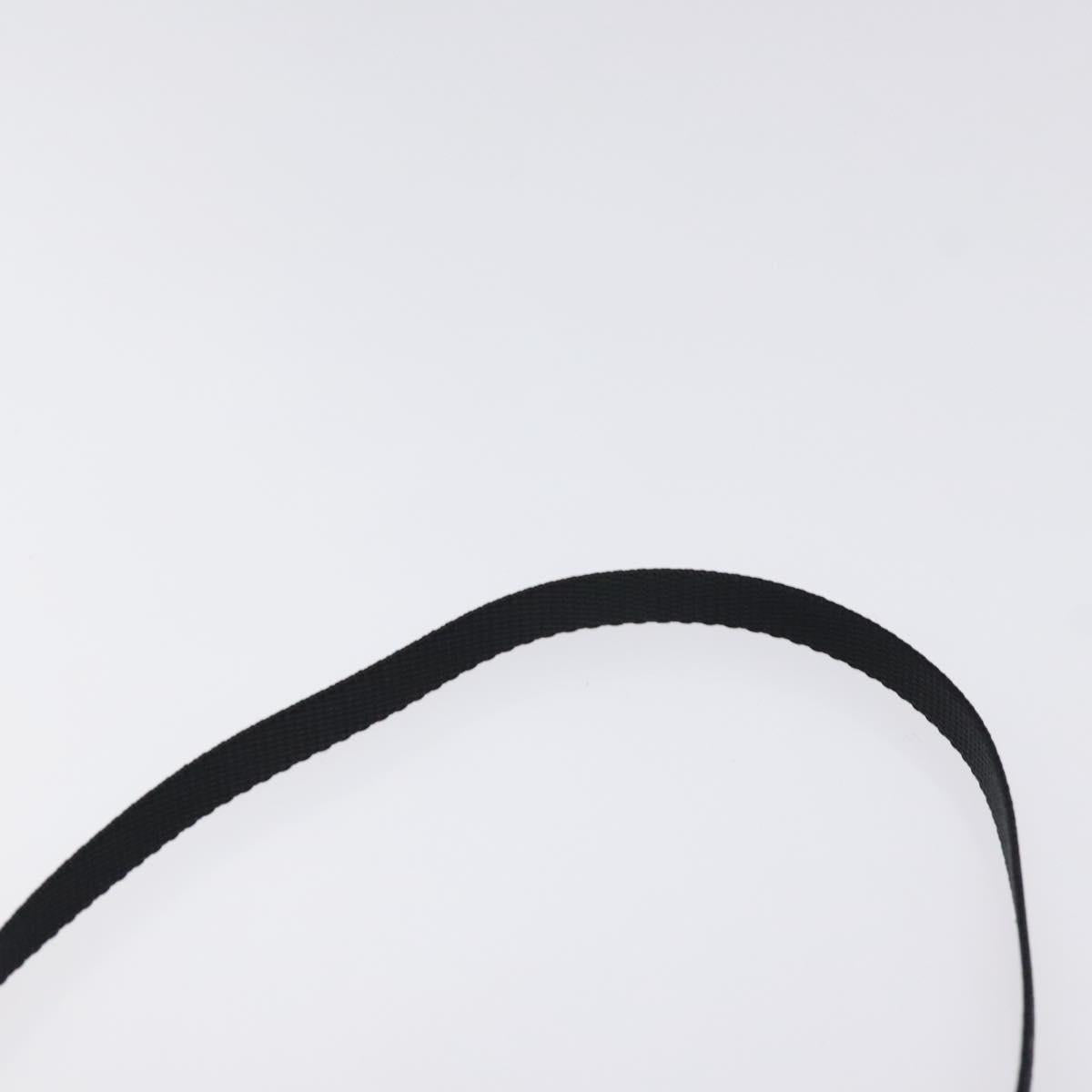 PRADA Chain Pouch Shoulder Bag Nylon Red Silver Auth 126430