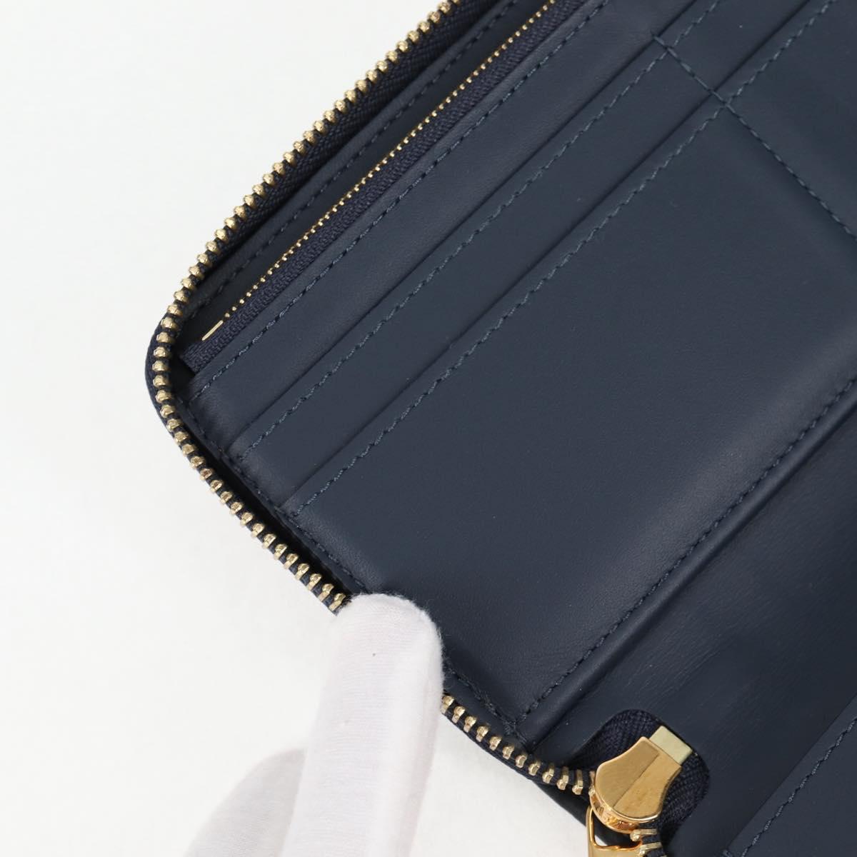 LOUIS VUITTON NIGO LV Squared Zippy Wallet Long Wallet Navy M81107 Auth 126433M