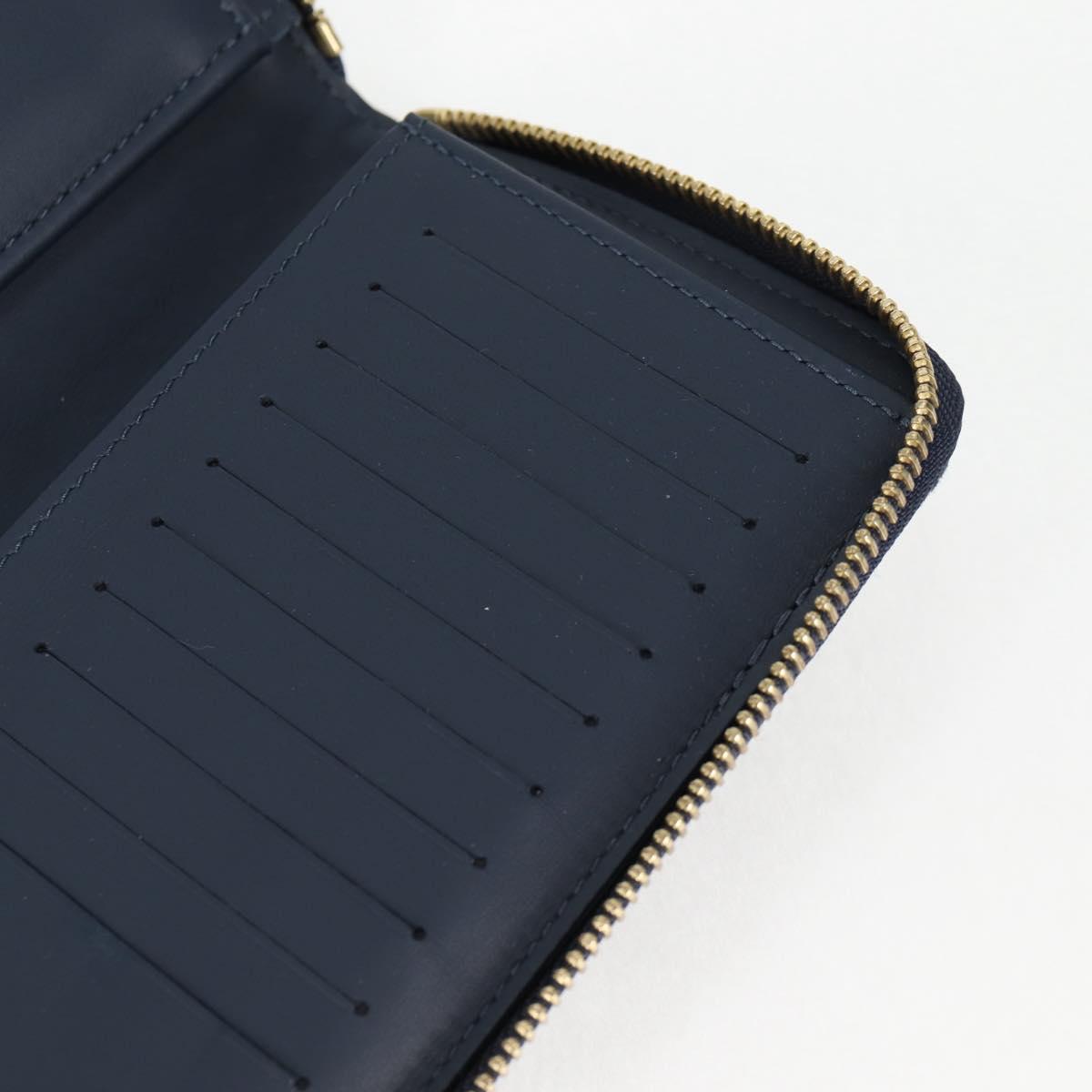 LOUIS VUITTON NIGO LV Squared Zippy Wallet Long Wallet Navy M81107 Auth 126433M