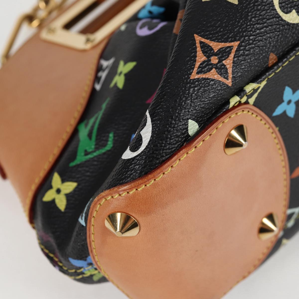 LOUIS VUITTON Monogram Multicolor Judy PM Bag 2way Black M40258 LV Auth 126485SAV
