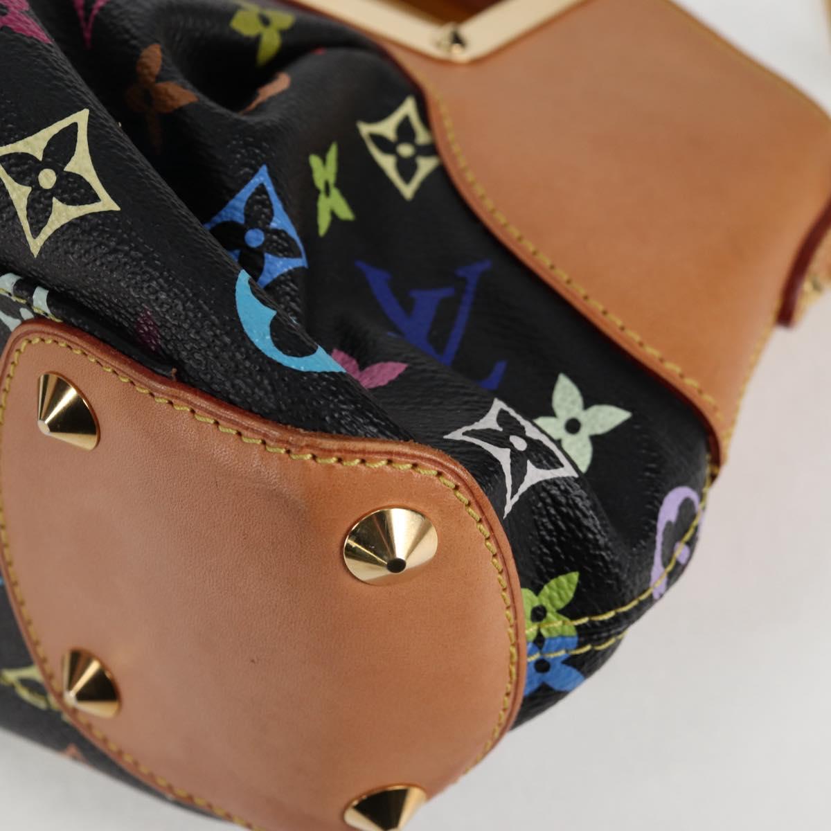 LOUIS VUITTON Monogram Multicolor Judy PM Bag 2way Black M40258 LV Auth 126485SAV