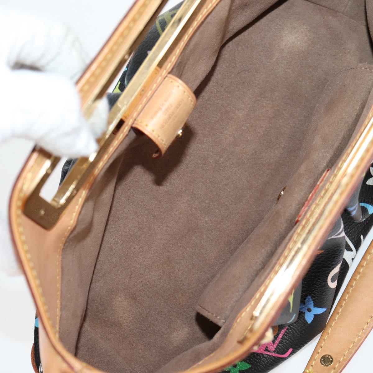 LOUIS VUITTON Monogram Multicolor Judy PM Bag 2way Black M40258 LV Auth 126485SAV