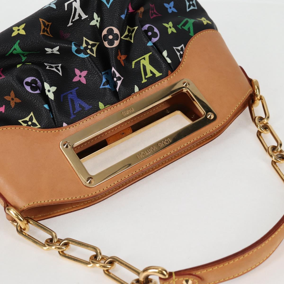 LOUIS VUITTON Monogram Multicolor Judy PM Bag 2way Black M40258 LV Auth 126485SAV