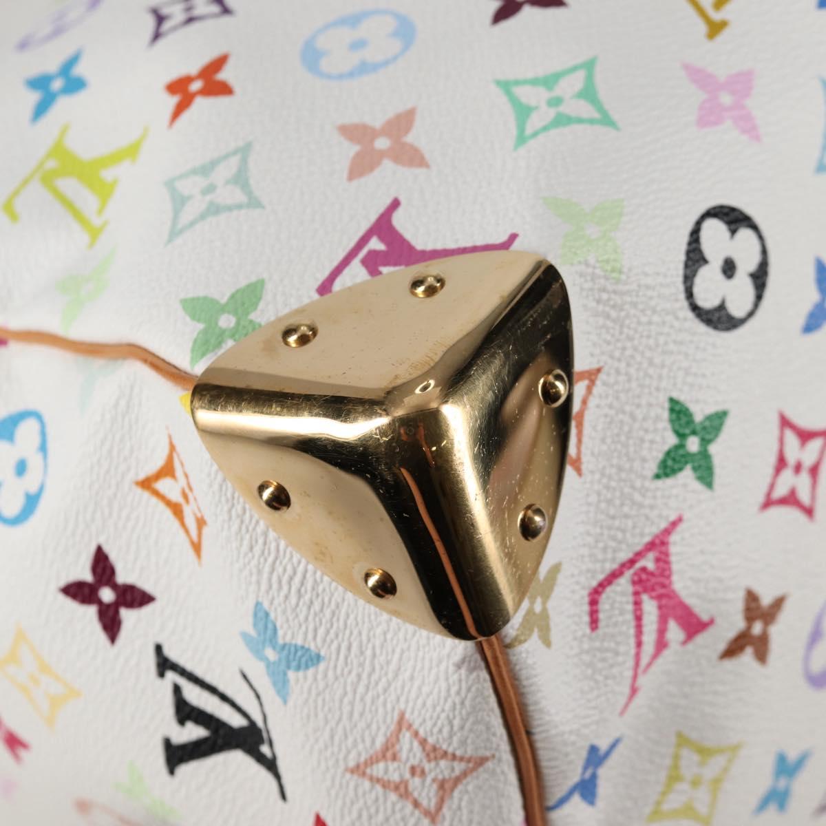 LOUIS VUITTON Monogram Multicolor Keepall 45 Bag White M92641 LV Auth 126487V
