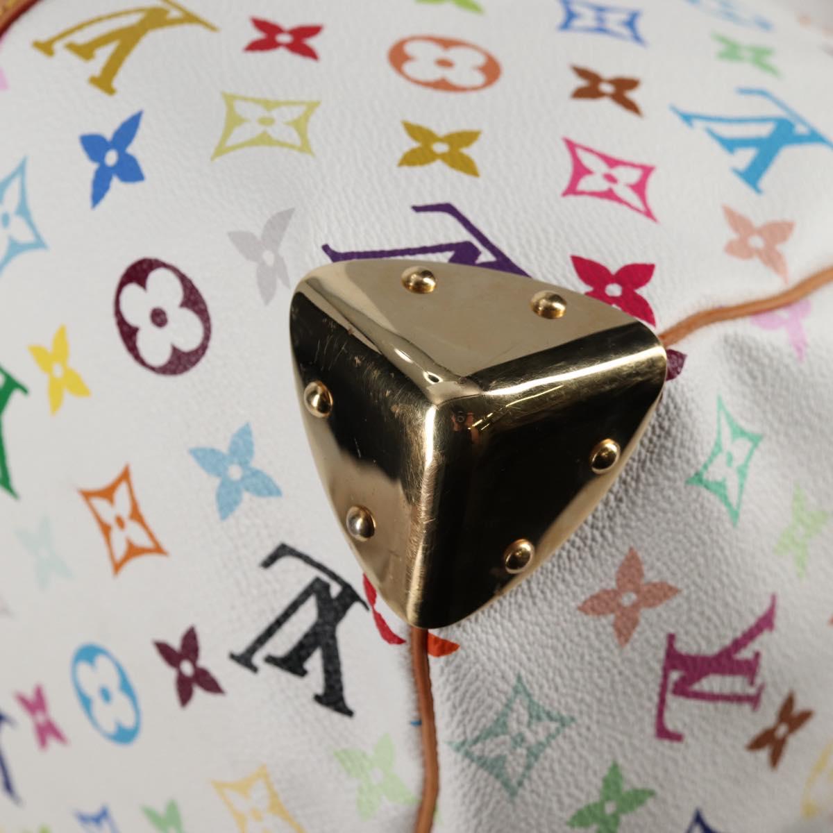 LOUIS VUITTON Monogram Multicolor Keepall 45 Bag White M92641 LV Auth 126487V