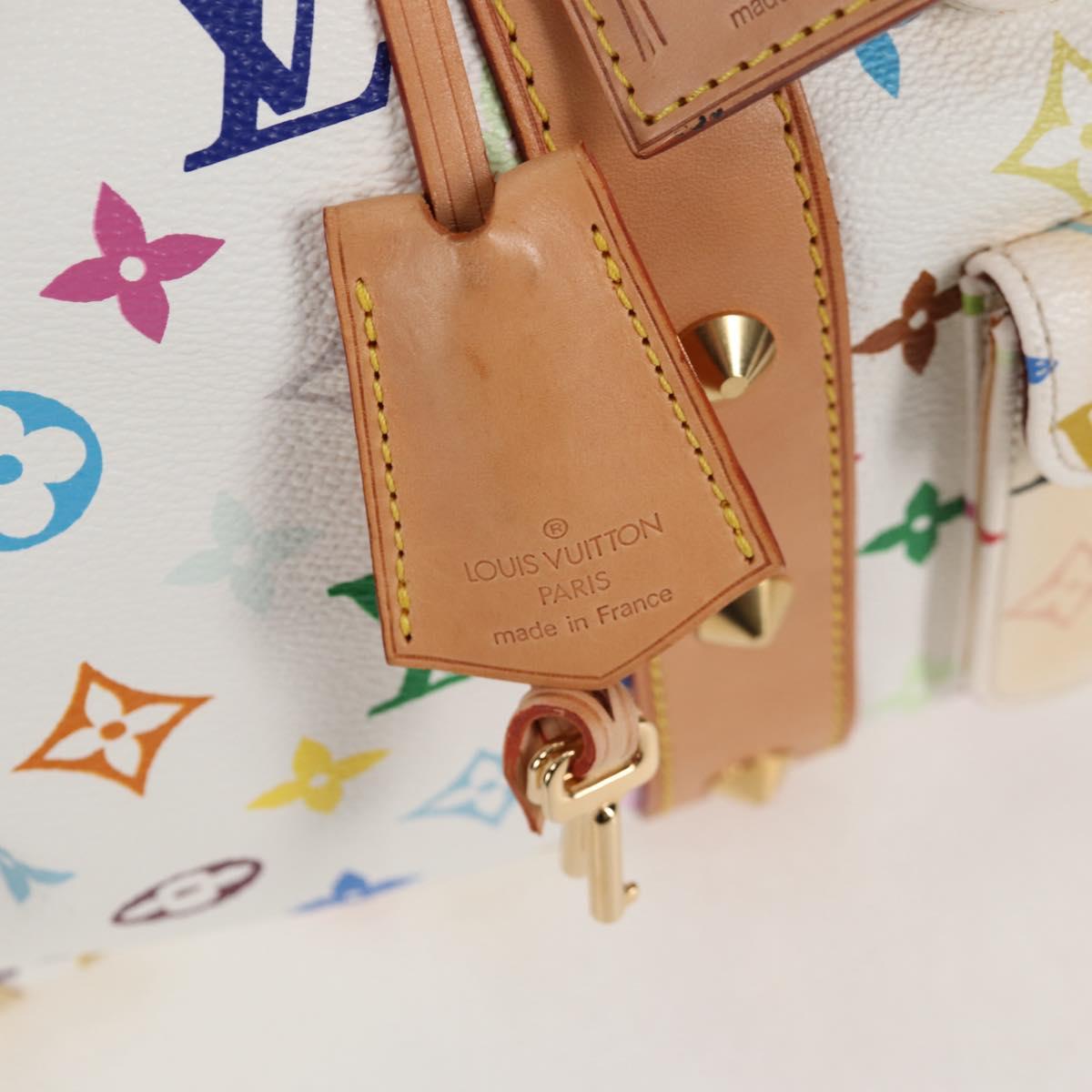 LOUIS VUITTON Monogram Multicolor Keepall 45 Bag White M92641 LV Auth 126487V