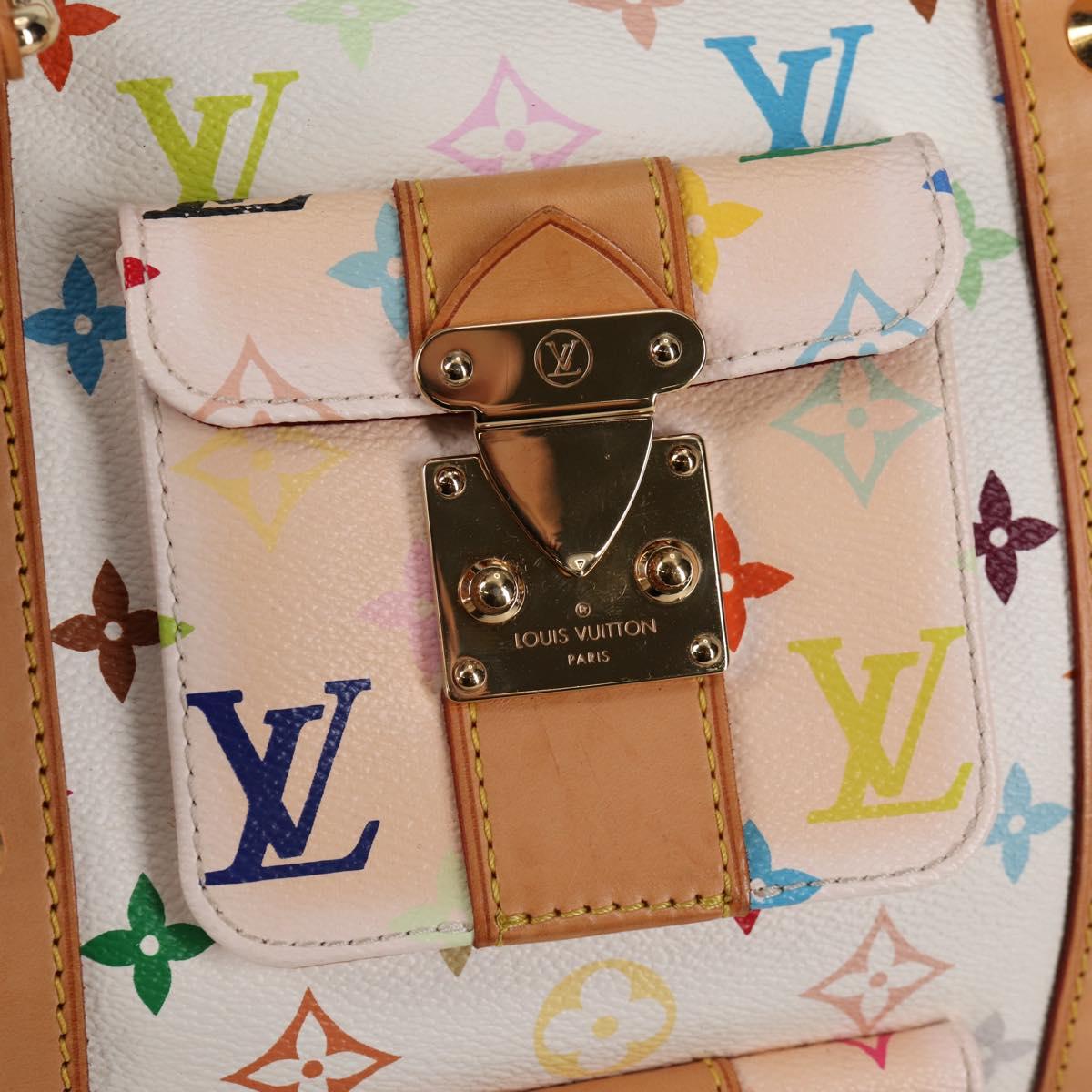 LOUIS VUITTON Monogram Multicolor Keepall 45 Bag White M92641 LV Auth 126488V