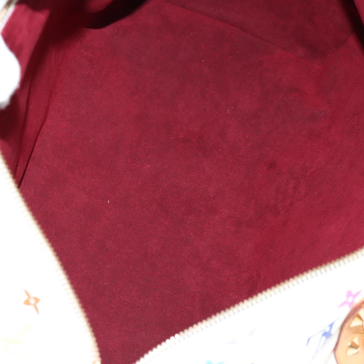 LOUIS VUITTON Monogram Multicolor Keepall 45 Bag White M92641 LV Auth 126488V