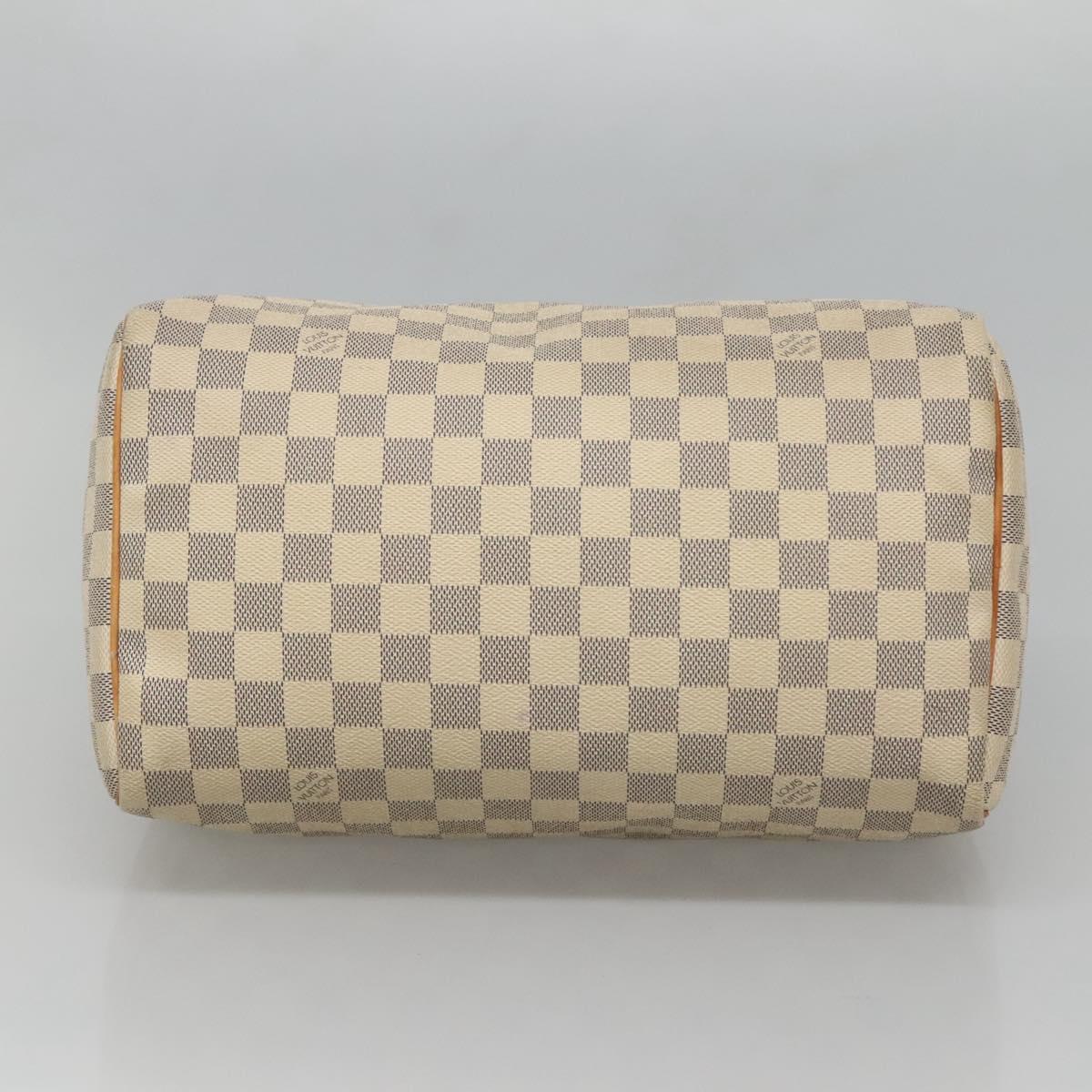 LOUIS VUITTON Damier Azur Speedy 30 Hand Bag N41533 LV Auth 126500