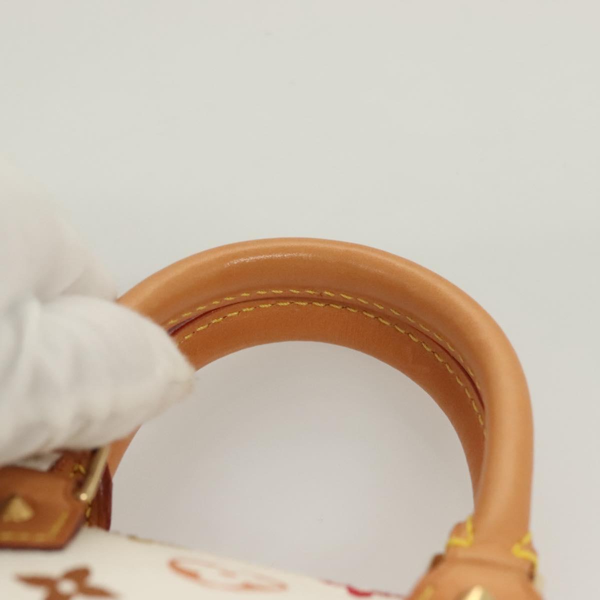 LOUIS VUITTON Monogram Multicolor Mini Speedy Bag White M92645 LV Auth 126502V