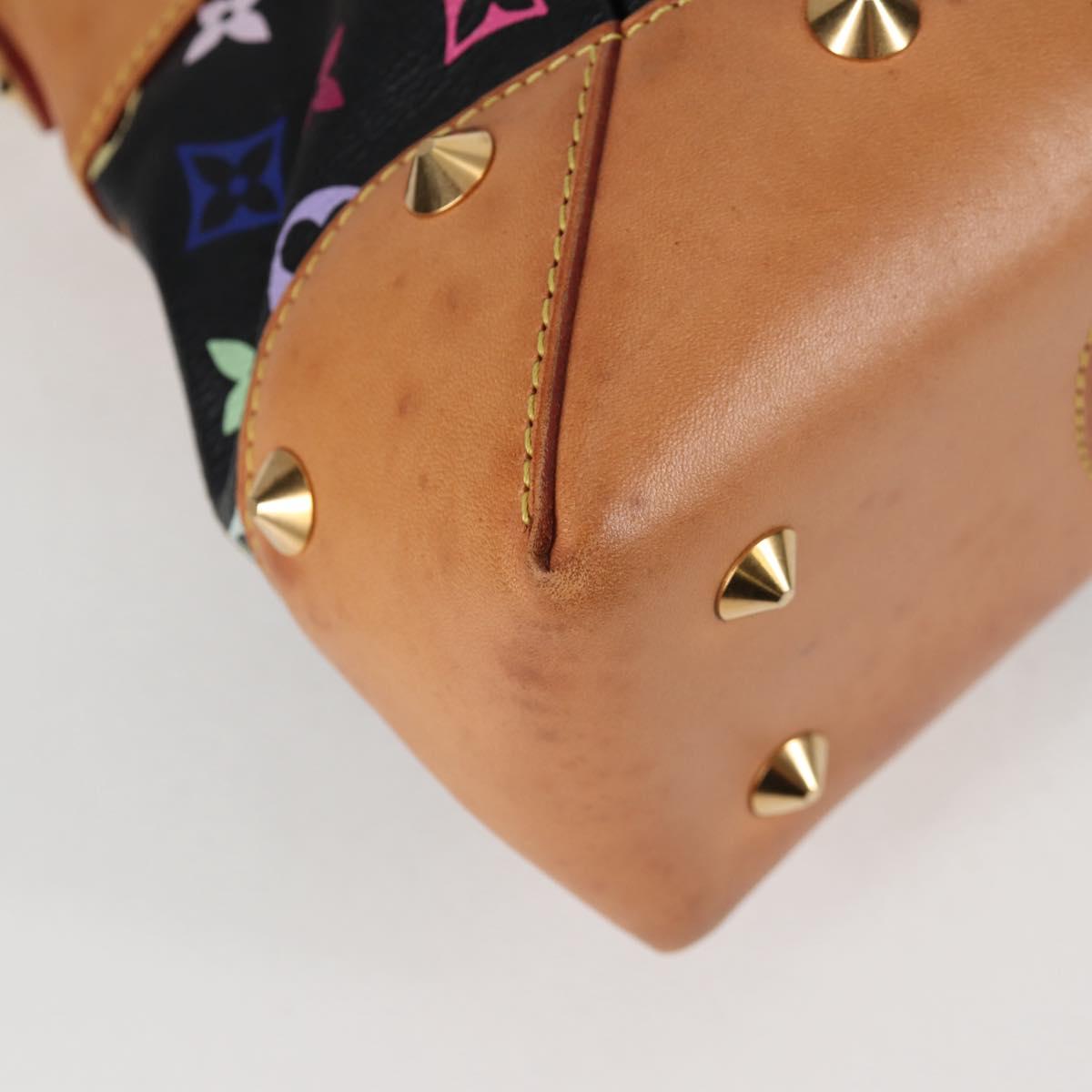 LOUIS VUITTON Monogram Multicolor Judy MM Bag 2Way Black M40256 LV Auth 126505V