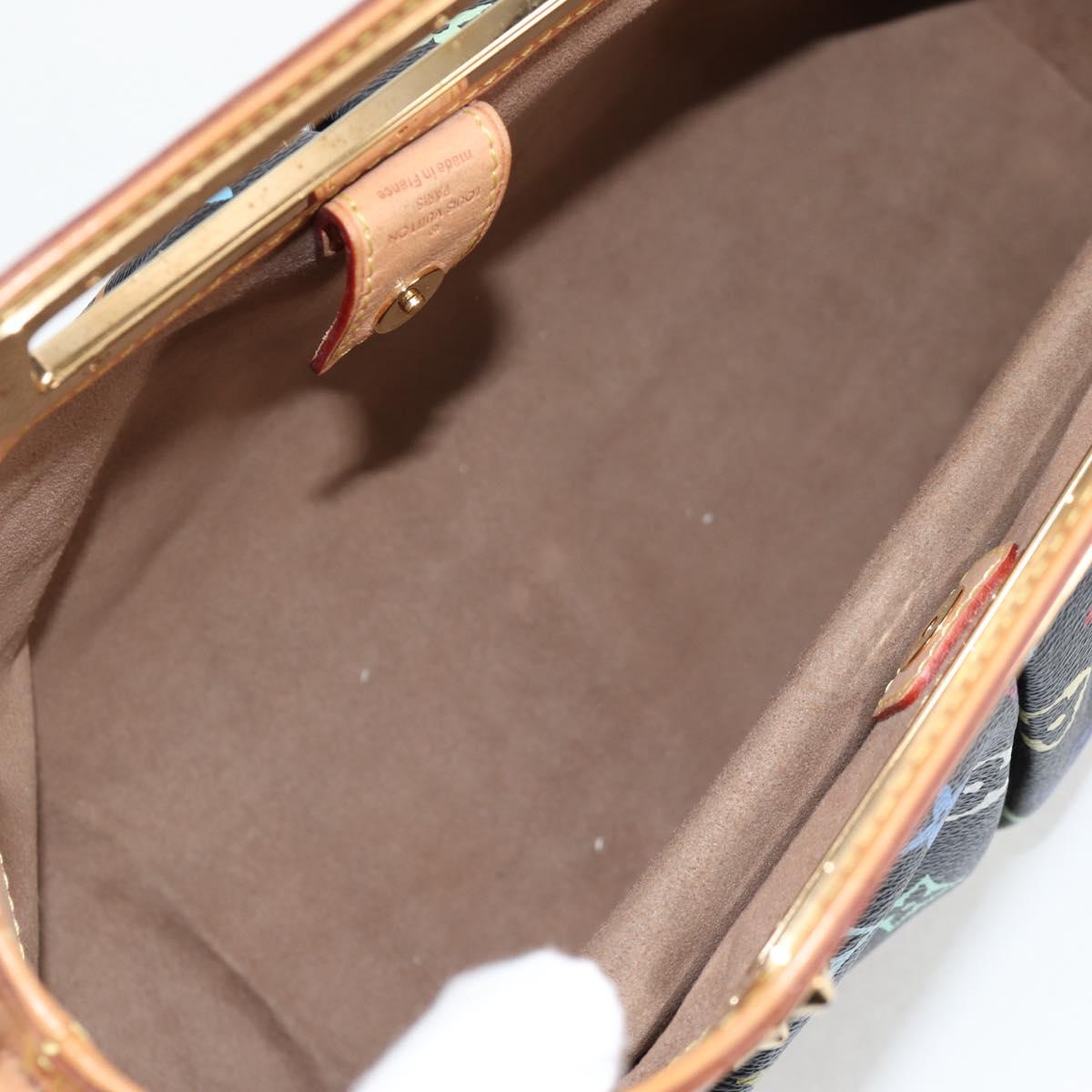 LOUIS VUITTON Monogram Multicolor Judy MM Bag 2Way Black M40256 LV Auth 126505V