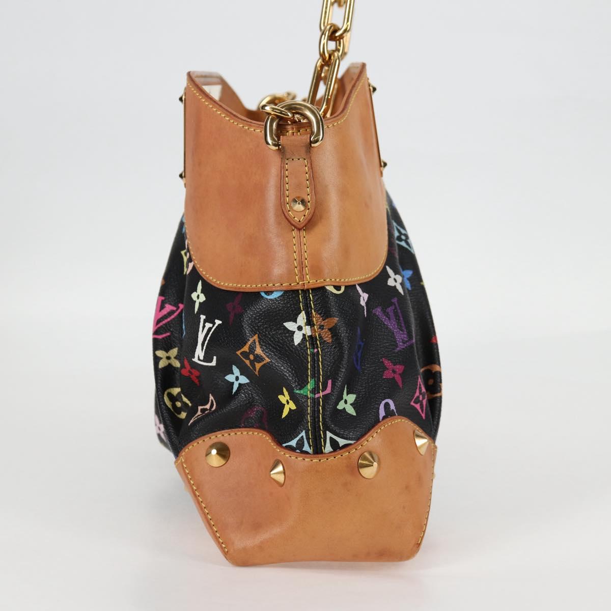 LOUIS VUITTON Monogram Multicolor Judy MM Bag 2Way Black M40256 LV Auth 126505V