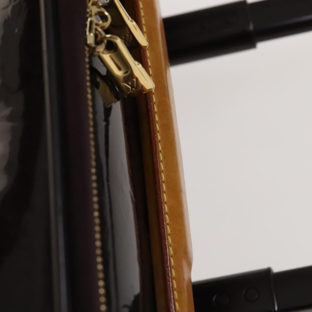 LOUIS VUITTON Monogram Vernis Pegas 45 Suitcase Amarante M91277 LV Auth 126511