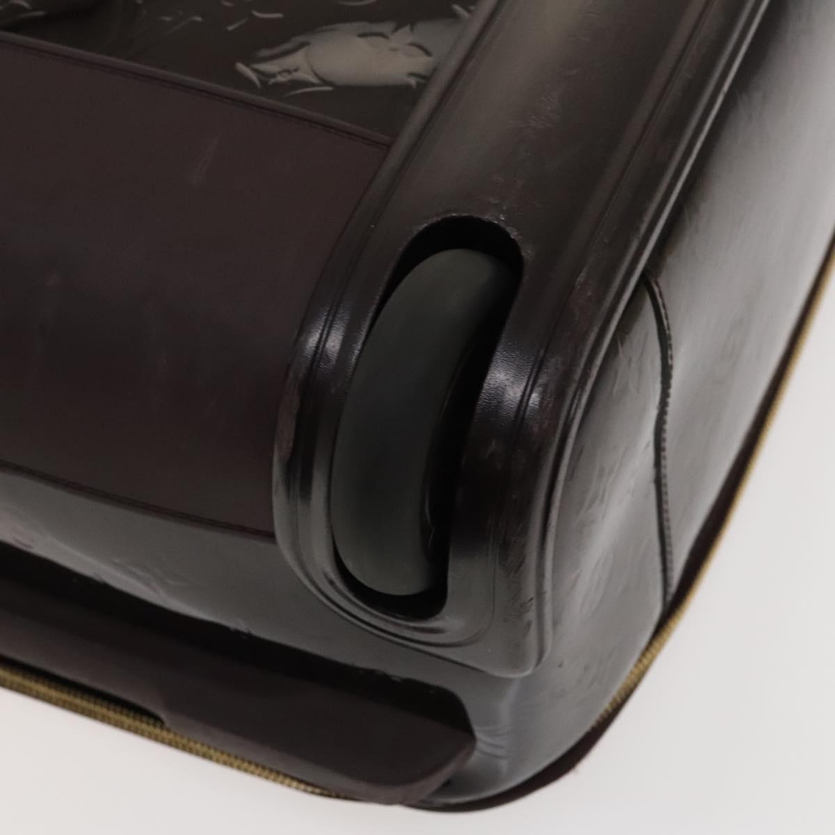 LOUIS VUITTON Monogram Vernis Pegas 45 Suitcase Amarante M91277 LV Auth 126511