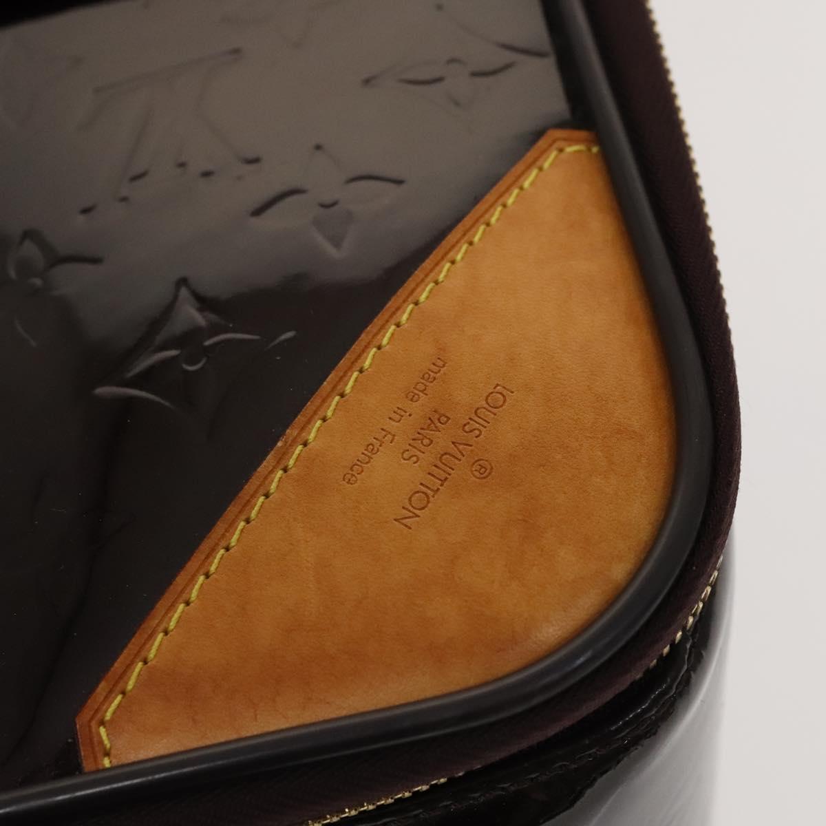 LOUIS VUITTON Monogram Vernis Pegas 45 Suitcase Amarante M91277 LV Auth 126511