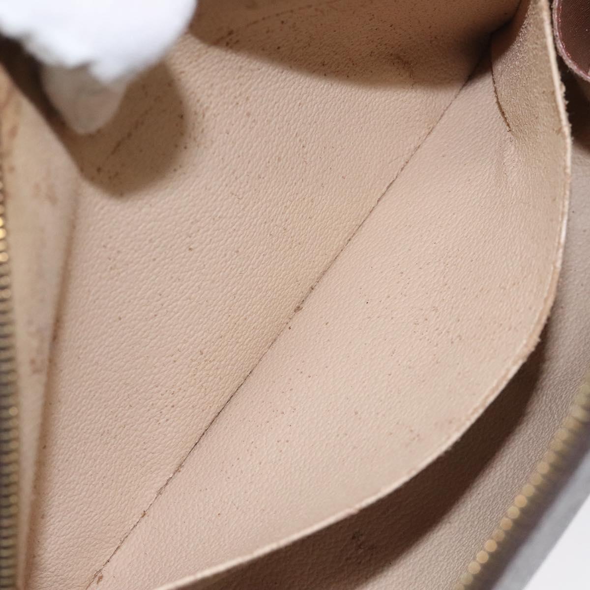 LOUIS VUITTON Monogram Trousse Demi Ronde Cosmetic Pouch M47520 LV Auth 126544