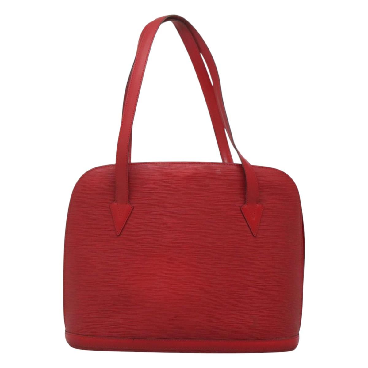 LOUIS VUITTON Epi Lussac Shoulder Bag Red M52287 LV Auth 126548