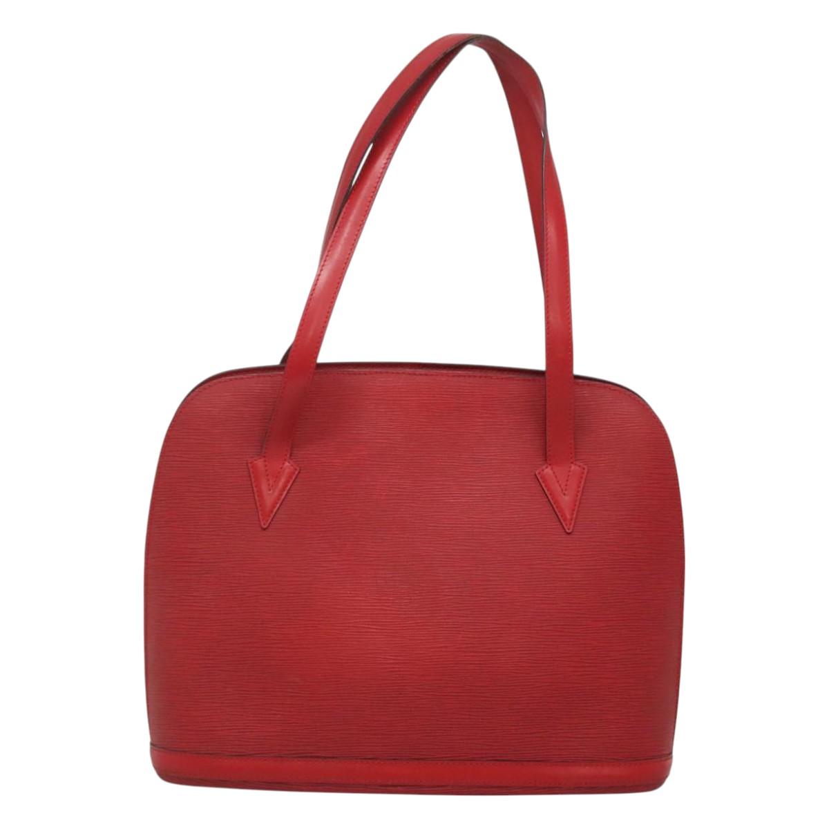 LOUIS VUITTON Epi Lussac Shoulder Bag Red M52287 LV Auth 126548