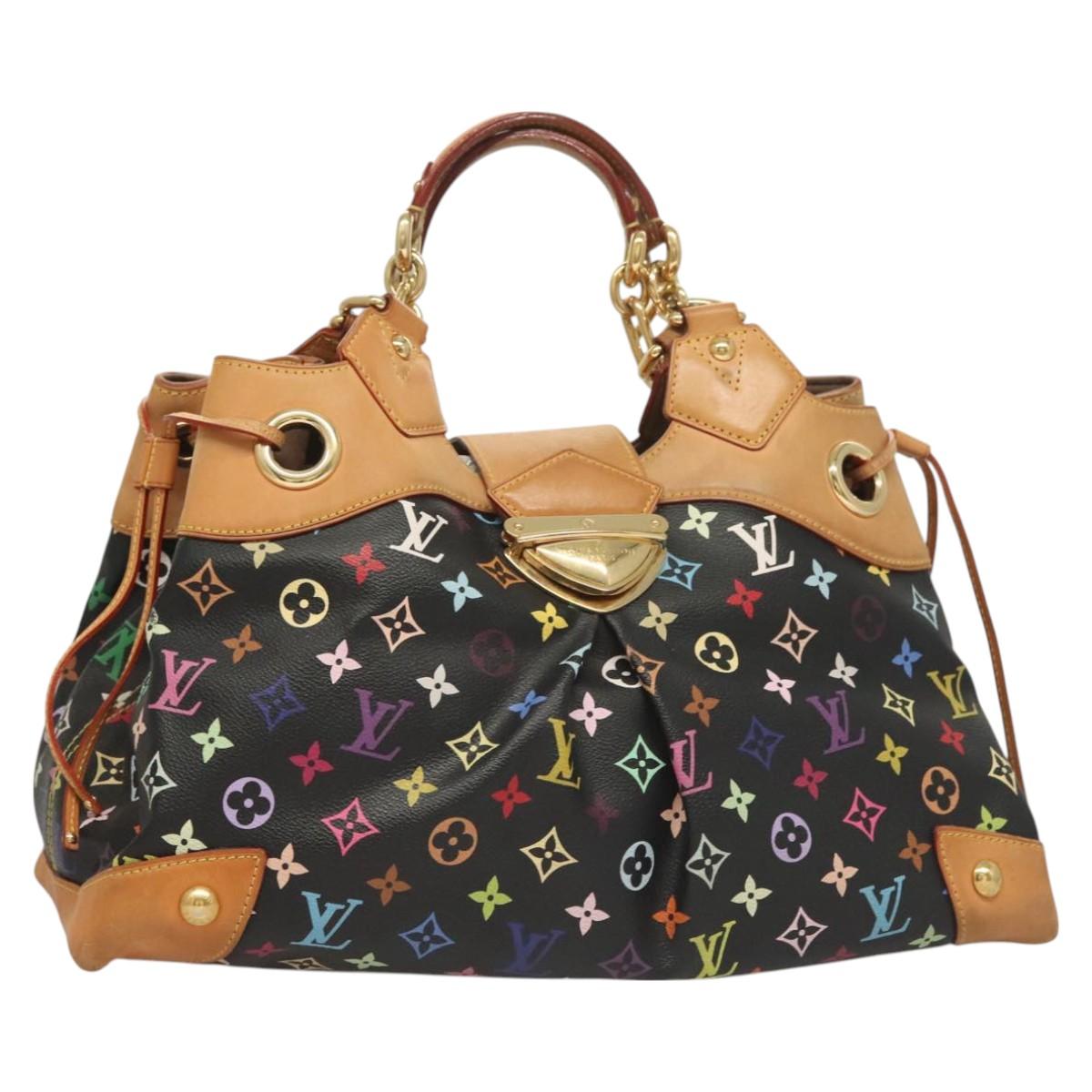 LOUIS VUITTON Monogram Multicolor Ursula Tote Bag Black M40124 LV Auth 126571