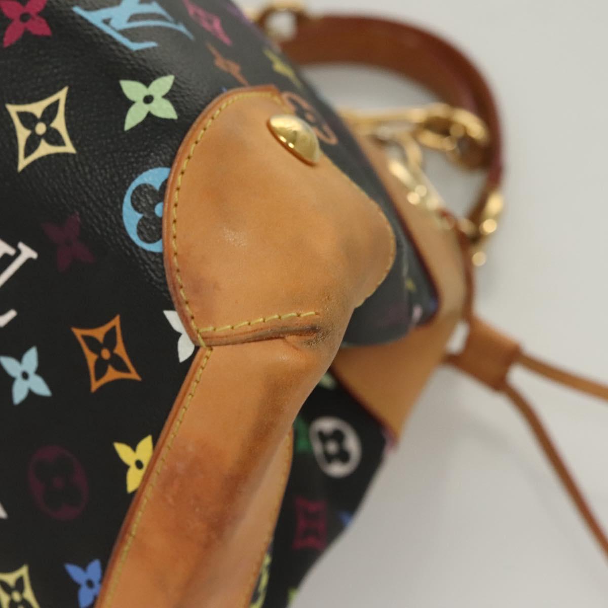 LOUIS VUITTON Monogram Multicolor Ursula Tote Bag Black M40124 LV Auth 126571