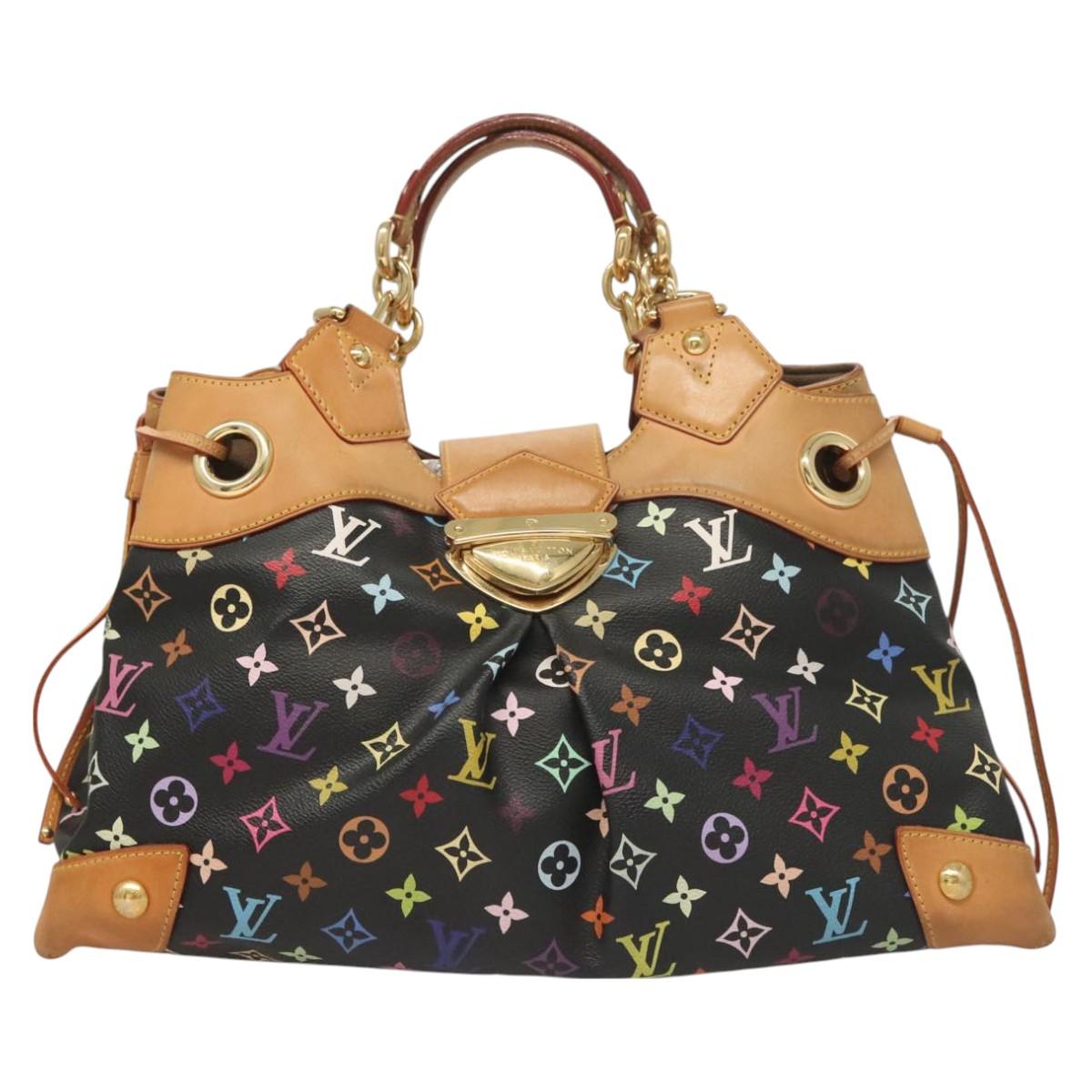 LOUIS VUITTON Monogram Multicolor Ursula Tote Bag Black M40124 LV Auth 126571