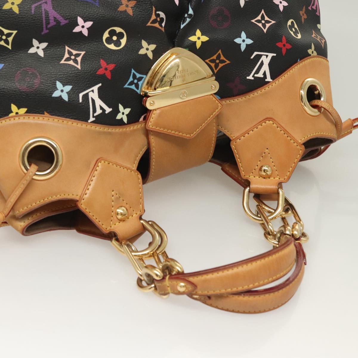 LOUIS VUITTON Monogram Multicolor Ursula Tote Bag Black M40124 LV Auth 126571