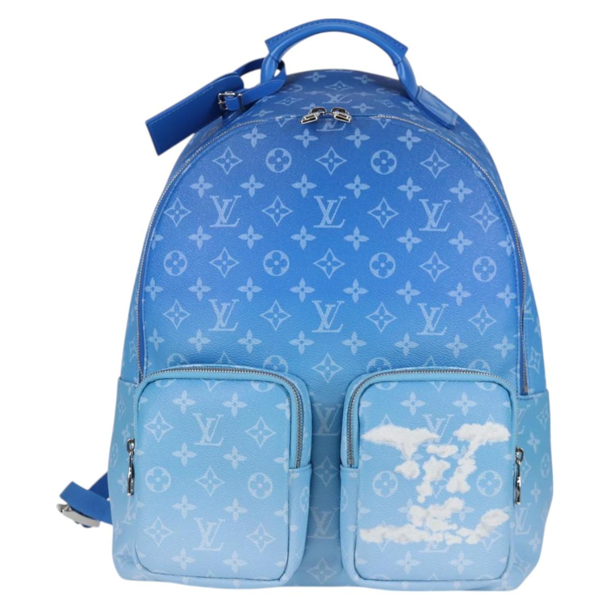 LOUIS VUITTON Clouds Backpack Multi Pocket Backpack Blue M45441 LV Auth 126591SM