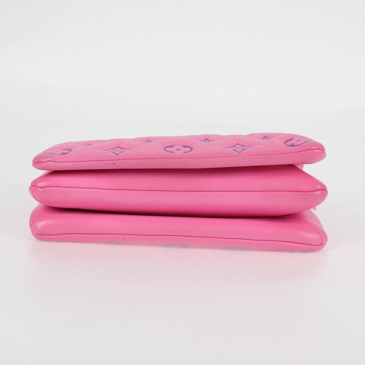 LOUIS VUITTON Monogram Pochette Coussin Shoulder Bag Pink M80745 LV Auth 126599M