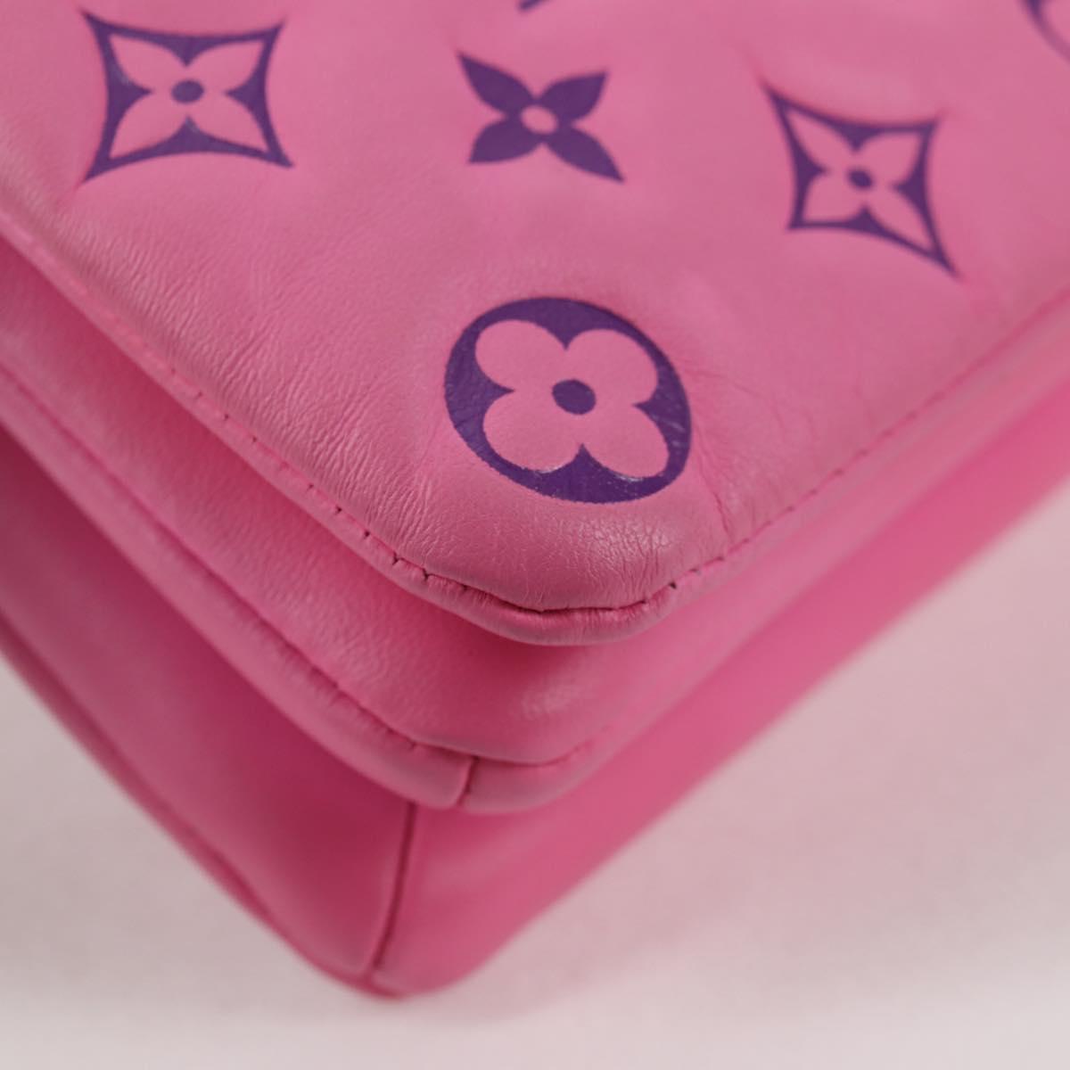 LOUIS VUITTON Monogram Pochette Coussin Shoulder Bag Pink M80745 LV Auth 126599M