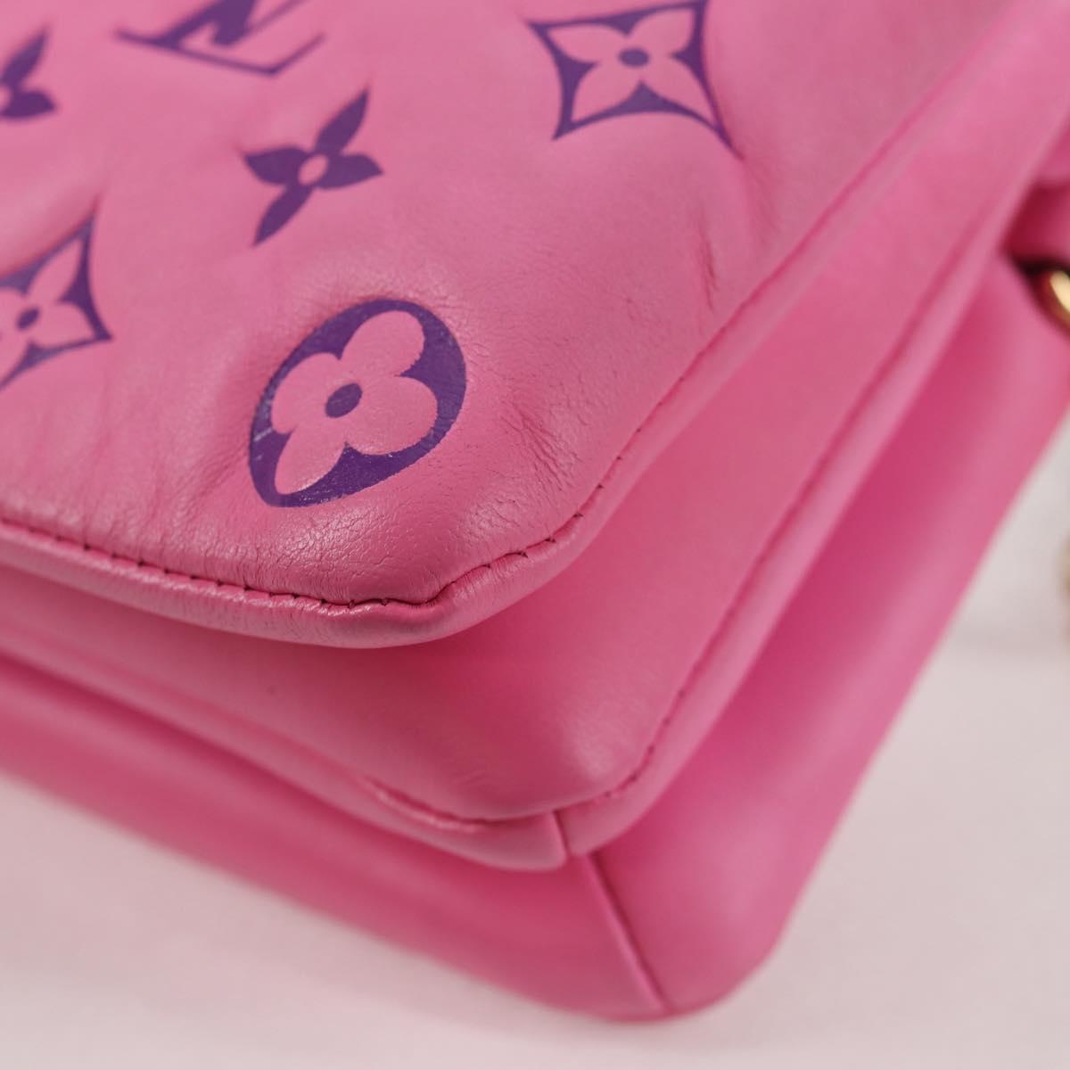 LOUIS VUITTON Monogram Pochette Coussin Shoulder Bag Pink M80745 LV Auth 126599M