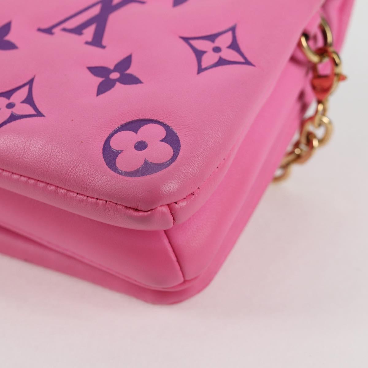 LOUIS VUITTON Monogram Pochette Coussin Shoulder Bag Pink M80745 LV Auth 126599SAM