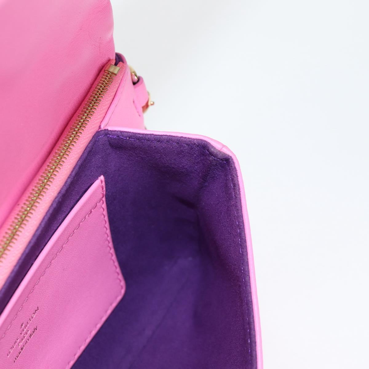 LOUIS VUITTON Monogram Pochette Coussin Shoulder Bag Pink M80745 LV Auth 126599M