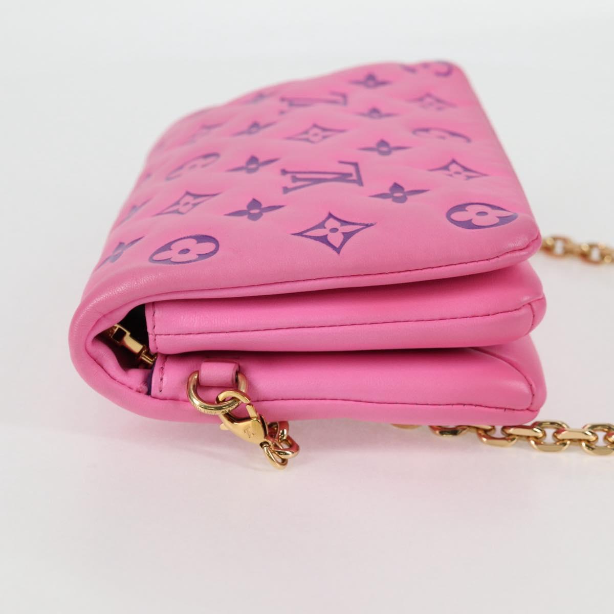 LOUIS VUITTON Monogram Pochette Coussin Shoulder Bag Pink M80745 LV Auth 126599M