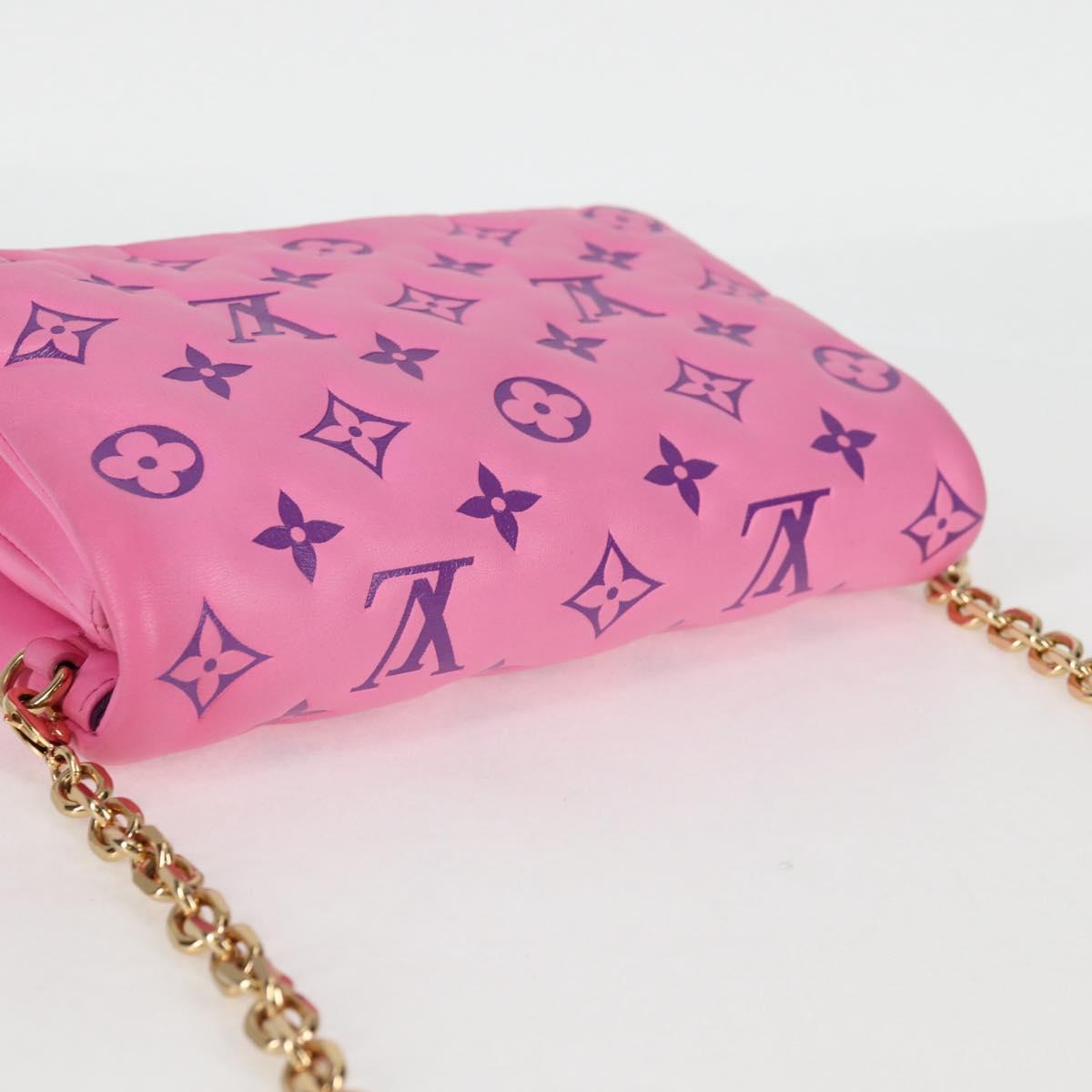 LOUIS VUITTON Monogram Pochette Coussin Shoulder Bag Pink M80745 LV Auth 126599M