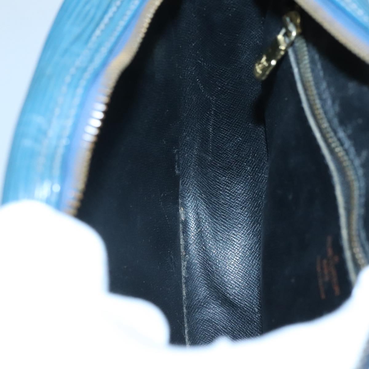 LOUIS VUITTON Epi June Feuille Shoulder Bag Blue M52155 LV Auth 126600