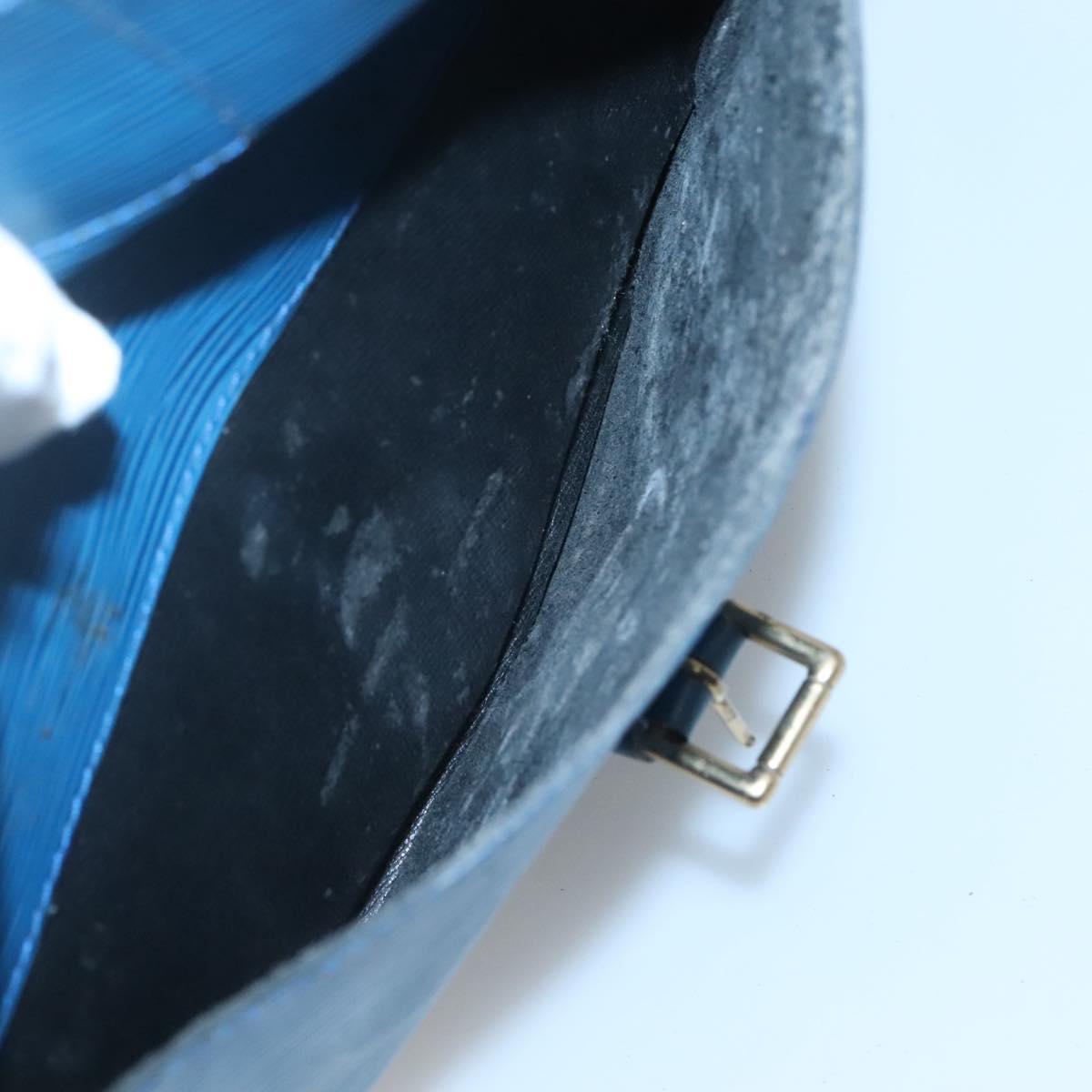 LOUIS VUITTON Epi June Feuille Shoulder Bag Blue M52155 LV Auth 126600