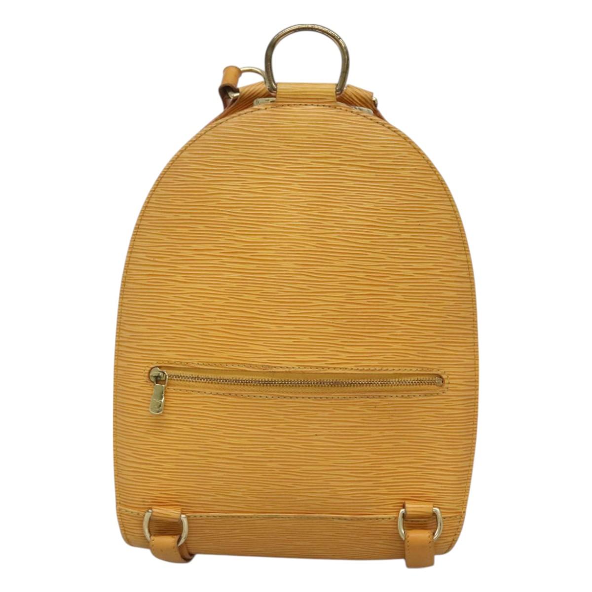 LOUIS VUITTON Epi Mabillon Backpack Yellow M52239 LV Auth 126601
