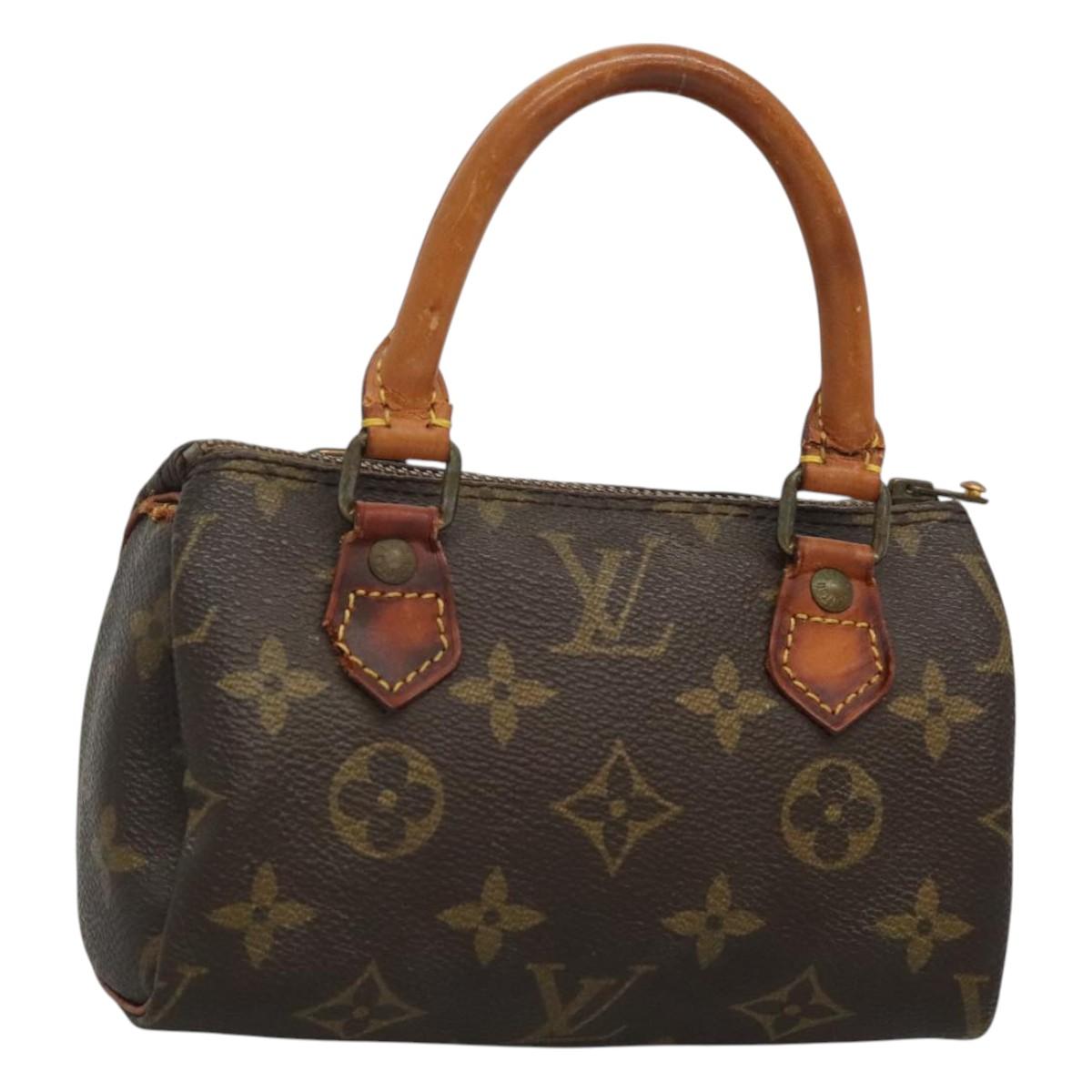 LOUIS VUITTON Monogram Mini Speedy Hand Bag M41534 LV Auth 126625