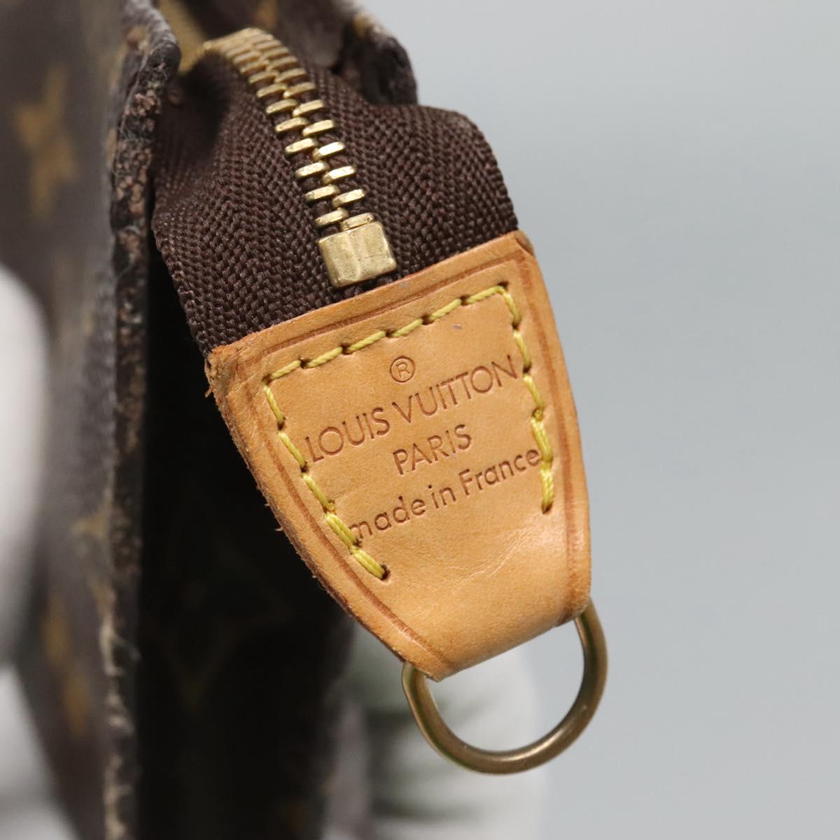 LOUIS VUITTON Monogram Bucket PM Accessory Pouch LV Auth 126627