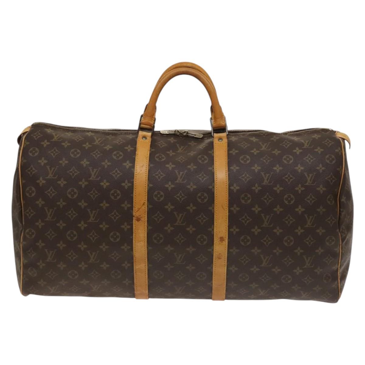 LOUIS VUITTON Monogram Keepall 60 Boston Bag M41422 LV Auth 126629